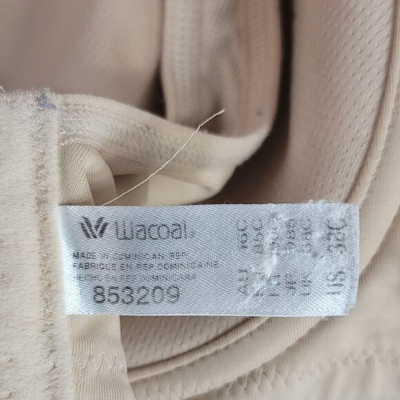 Wacoal Lindsey Contour Underwire Sports Bra Tan 38C Full Cover Seamless 853209 - Picture 9 of 10